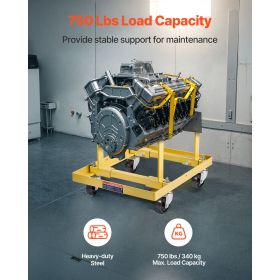 Engine Stand, 750 LBS Load Capacity Engine Motor Stand with Adjustable Width & Length