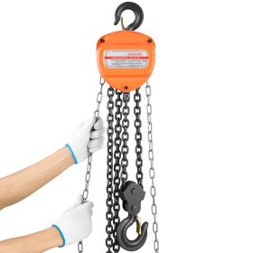 Hand Chain Hoist, 3 Ton 6600 lbs Capacity, Manual Chain Block with Upgrade G80 Galvanized Chain, 10 ft Lifting Height