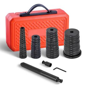 Bearing Press Kit, 52 Pcs, Bearing Race and Seal Driver Set with 49 Bushings and Handle Shaft, Bushing Driver Tool Set