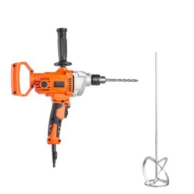 Drill Mixer, 5/8 inch Corded Electric Drill Mixer Set, 0-850RPM 5.8A Mixing Drills, Mixing Drills Machine with D-Handle for Drilling & Blending