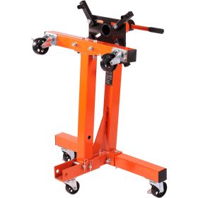 Engine Stand, 1500 lbs (3/4 Ton) Rotating Engine Motor Stand with 360 Degree Adjustable Head, Cast Iron Folding Motor Hoist Dolly, 5-Caster