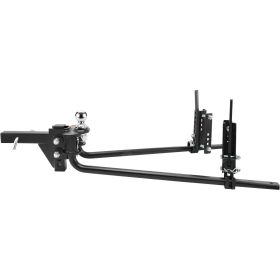 Weight Distribution Hitch, 1,500 lbs Weight Distributing Hitches Kit with Sway Control for Trailer, 2-In Solid Steel Shank, 2-5/16 in Alloy Steel