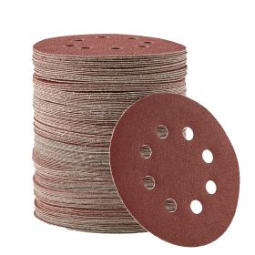 150 PCS 5 Inch Sanding Discs Set, 8-Hole Round Hook and Loop Sandpaper for Orbital Sander, 10 Grits include 60, 80, 100, 120, 150,180, 240, 320,