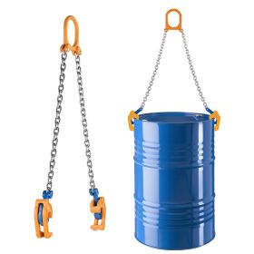 Chain Drum Lifter, G80 Drum Lifting Chain Sling with Thickened Security Hook, 2000LBS Capacity, 1.6ft Long Sturdy Drums Handling Equipment