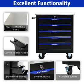 Metal Multi-tool Cart (Option: BlackBlue)
