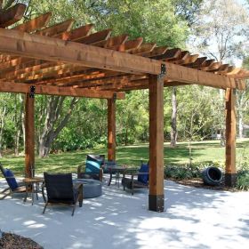 4x4 Post Base 2 Pcs, Inner Size 3.6'x3.6' Post Base Brackets, Heavy Duty Powder-Coated Post Anchor Matte Black Wood Post Brackets For Pavilion De (Option: Black)