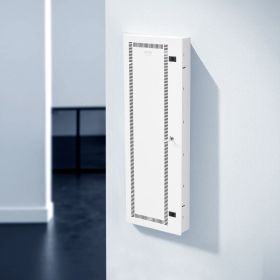 Structured Media Center Enclosure 42 In With Vented Hinged Door Cable Management (Option: White)